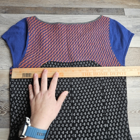 Sparrow by Anthro Casual Sweater Dress Small Blue Grey - Picture 8 of 11